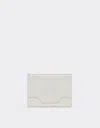 Ferrari Gt Card Holder In Leather In Ecru