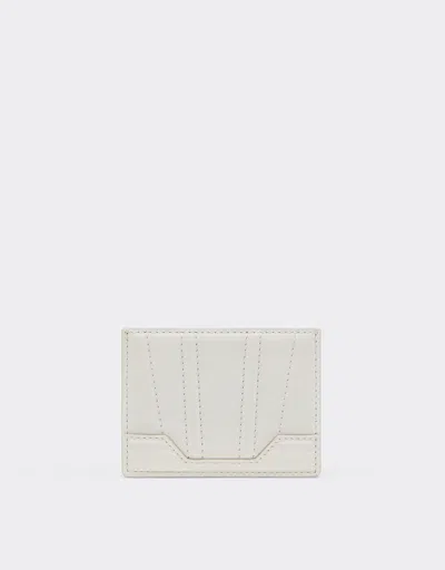 Ferrari Gt Card Holder In Leather In White
