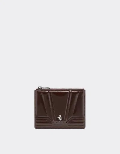 Ferrari Gt Glossy Leather Six-compartment Card Holder
