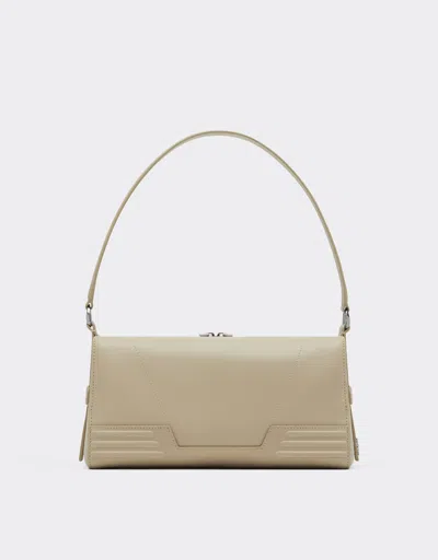 Ferrari Gt Soft Leather Shoulder Bag In Gray