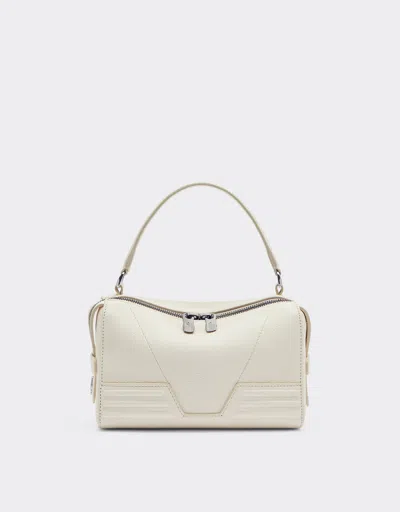 Ferrari Gt Soft Micro Bag In Grained Leather In Ivory
