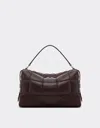 Ferrari Gt Soft Mini Bag In Quilted Leather In Brown