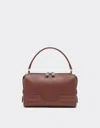 Ferrari Gt Soft Mini Leather Bag In Brown