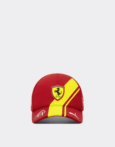 Ferrari Hypercar Replica Driver Baseball Cap In Red