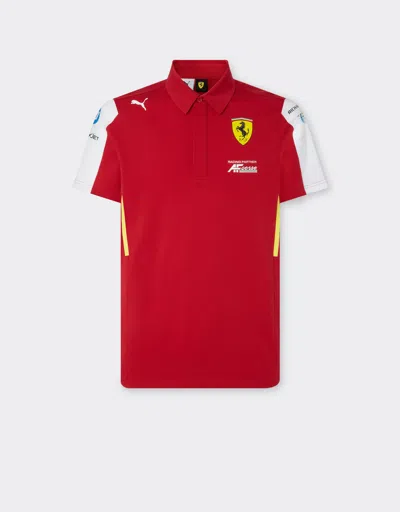 Ferrari Hypercar Replica 2025 Polo Shirt In Red