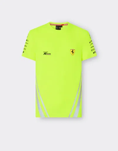 Ferrari Hypercar Safety T-shirt In Yellow