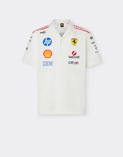 Ferrari Replica Shirt For The 2026 Monza Grand Prix In Bianco