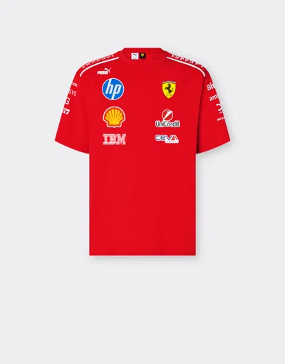 Ferrari Replica T-shirt For The 2026 Monza Grand Prix In Rosso