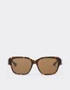 Ferrari Sunglasses In Tortoiseshell Yellow Acetate With Polarised Brown Lenses In Yellow
