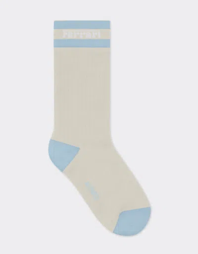 Ferrari X Charles Leclerc Contrast  Logo Socks