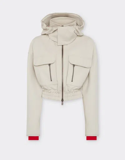Ferrari X Charles Leclerc Cropped Gabardine Parka