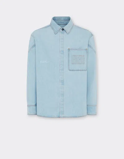 Ferrari X Charles Leclerc Denim Shirt
