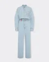 Ferrari X Charles Leclerc Stone-washed Denim Jumpsuit