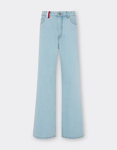 Ferrari X Charles Leclerc Stone-washed Denim Trousers