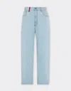 Ferrari X Charles Leclerc Stone-washed Denim Trousers