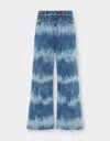 Ferrari X Charles Leclerc Tie-dye Denim Trousers