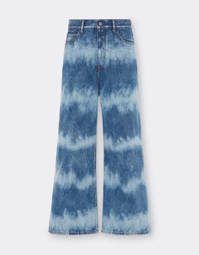 Ferrari X Charles Leclerc Tie-dye Denim Trousers