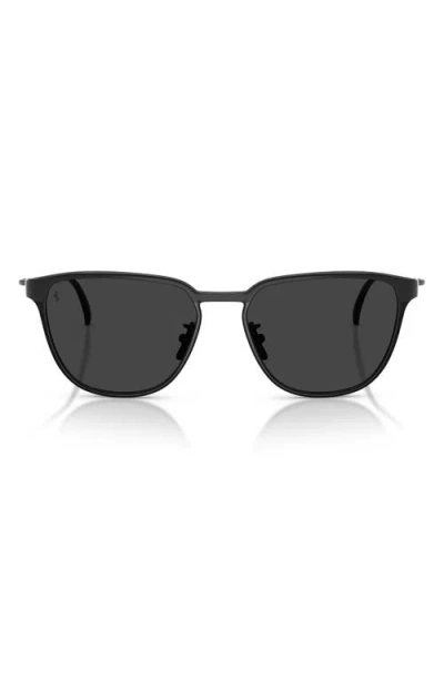 Ferrari Fh1032d 56mm Polarized Square Sunglasses In Black