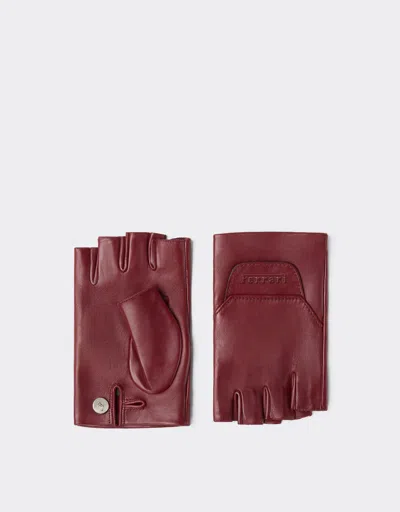 Ferrari Fingerless Leather Gloves