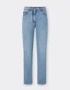 Ferrari Five-pocket Denim Trousers In Light Denim