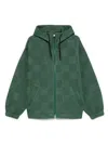 Ferrari Forest Green Zip-fastening Sweatshirt In Gray