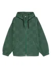 Ferrari Forest Green Zip-fastening Sweatshirt In Gray