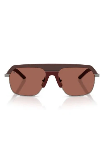 Ferrari Gender Inclusive 56mm Polarized Pillow Sunglasses In Brown