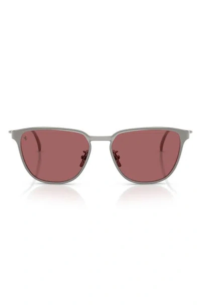 Ferrari Gender Inclusive Fh1032d 56mm Polarized Square Sunglasses In Gray