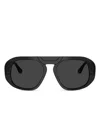 Ferrari Pilot-frame Sunglasses In Black