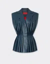 Ferrari Gilet In Semi-gloss Nappa Leather