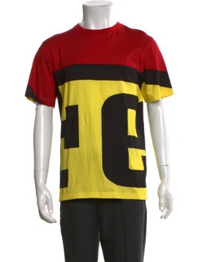 Pre-owned Ferrari Graphic Print Crew Neck T-shirt In Red
