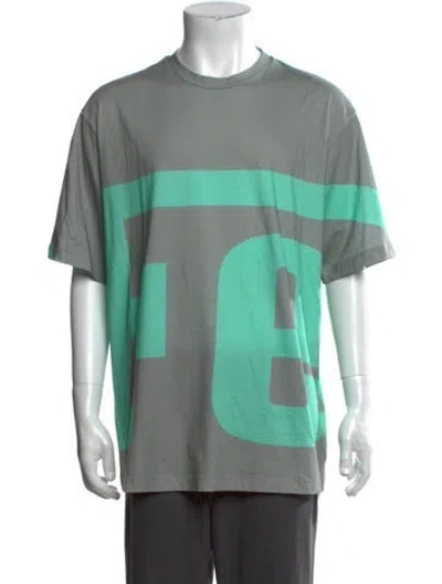 Pre-owned Ferrari Graphic Print Crew Neck T-shirt W/ Tags In Green