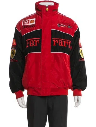 Pre-owned Ferrari Graphic Print Jacket In Red