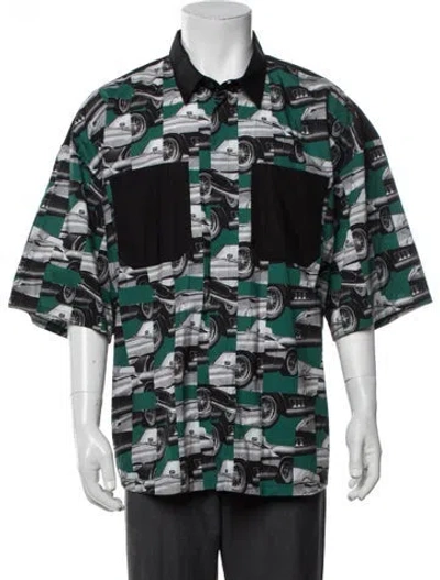 Pre-owned Ferrari Graphic Print Short Sleeve Shirt In Multicolor