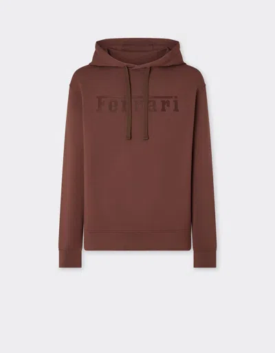 Ferrari Hooded Sweatshirt In Scuba