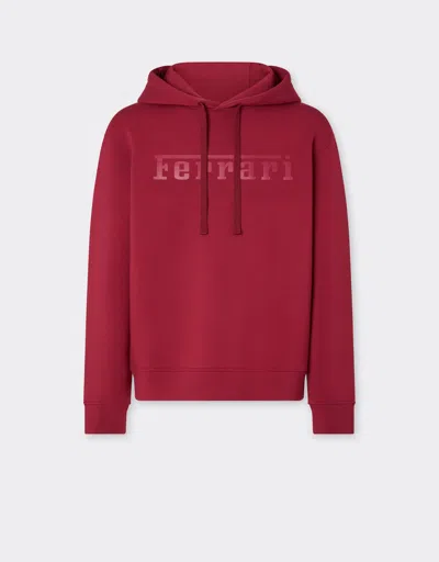 Ferrari Hooded Sweatshirt In Scuba