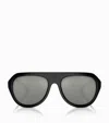 Ferrari Womens Black Fh2002qu Pilot-frame Injected Sunglasses In Black