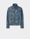Ferrari Jacket In Needled And Washed Denim