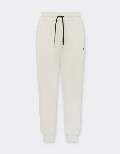 Ferrari Joggers In Technical Fabric In Ecru