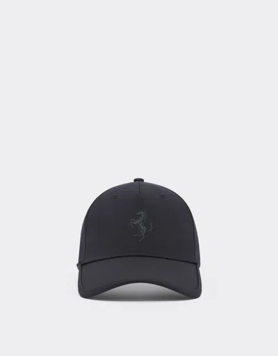 Ferrari Kids'  Junior Baseball Hat With Prancing Horse Detail In Black