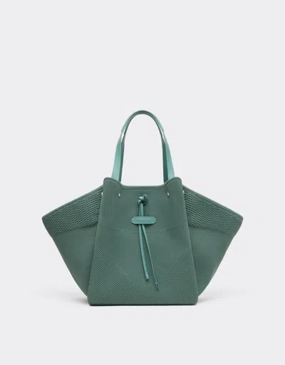 Ferrari Knitted And Leather Tote Bag