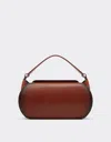 Ferrari La  Dino Top Handle Bag In Gradient Leather In Brown