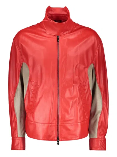 FERRARI LAMBSKIN BOMBER JACKET