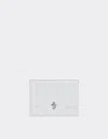 Ferrari Leather Card Holder In Optical White