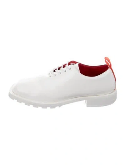 Pre-owned Ferrari Leather Oxfords In White