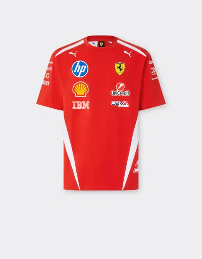 Ferrari Leclerc Replica Drivers Authentic 2026 Puma For Scuderia  Hp T-shirt In Red