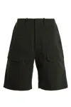 Ferrari Logo Bermuda Shorts Bermuda And Short Green In Green