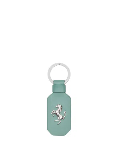 Ferrari Logo Keychain In Green