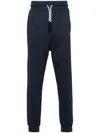 Ferrari Logo-lettering Jersey Track Pants In Blau
