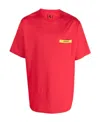 Ferrari Logo-print Crew-neck T-shirt In Red